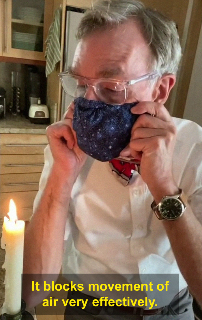 Bill Nye Makes A PSA On TikTok About How Effective Different Face Masks Are, Goes Viral Bill Nye Makes A PSA On TikTok About How Effective Different Face Masks Are, Goes Viral