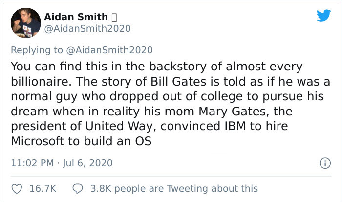 Viral Thread Busts The Myth About Famous Billionaires Starting Out “Poor” Viral Thread Busts The Myth About Famous Billionaires Starting Out “Poor”