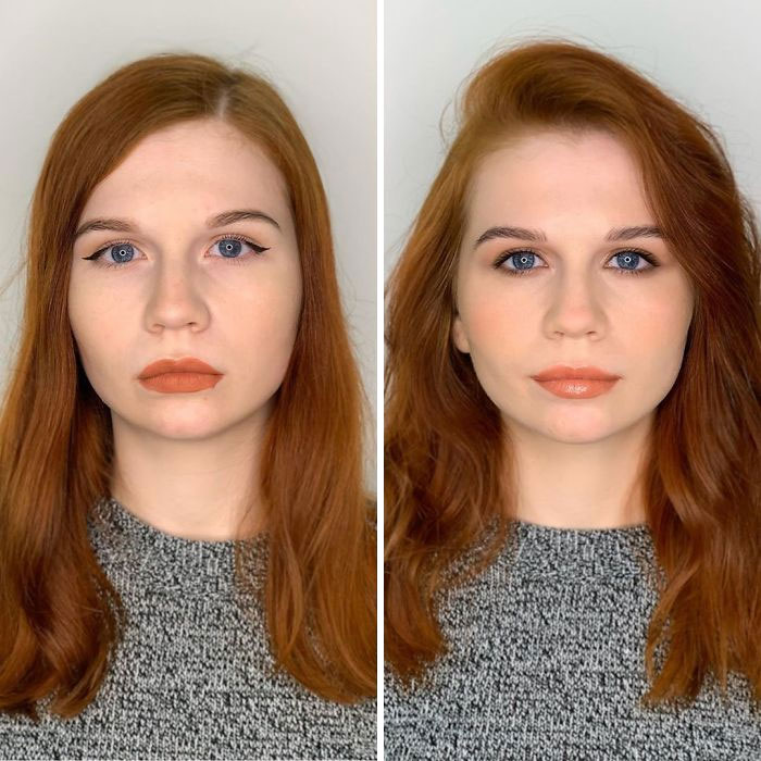 How Women Do Their Own Makeup Vs. How A Professional Does It (29 Pics) How Women Do Their Own Makeup Vs. How A Professional Does It (29 Pics)