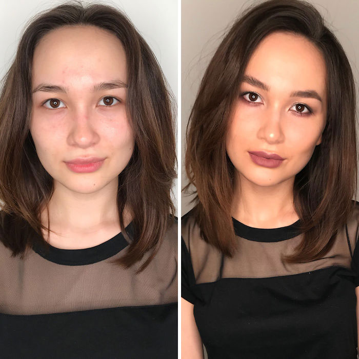 How Women Do Their Own Makeup Vs. How A Professional Does It (29 Pics) How Women Do Their Own Makeup Vs. How A Professional Does It (29 Pics)