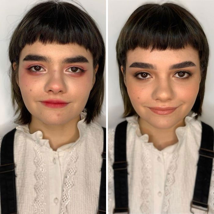 How Women Do Their Own Makeup Vs. How A Professional Does It (29 Pics) How Women Do Their Own Makeup Vs. How A Professional Does It (29 Pics)