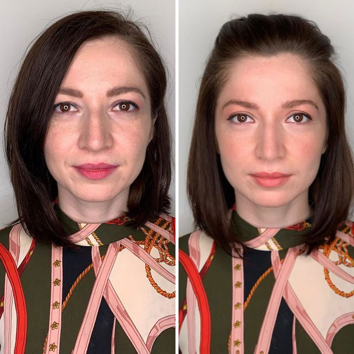 How Women Do Their Own Makeup Vs. How A Professional Does It (29 Pics) How Women Do Their Own Makeup Vs. How A Professional Does It (29 Pics)