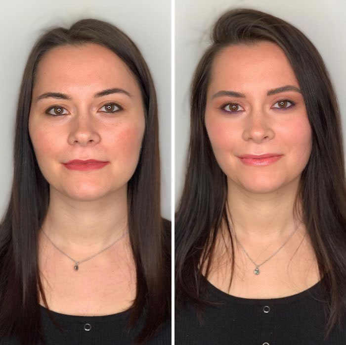 How Women Do Their Own Makeup Vs. How A Professional Does It (29 Pics) How Women Do Their Own Makeup Vs. How A Professional Does It (29 Pics)