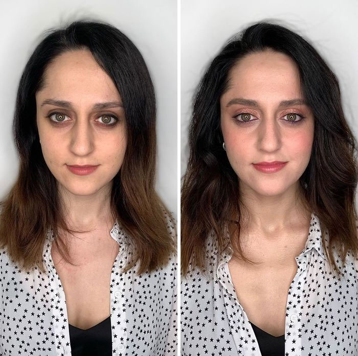 How Women Do Their Own Makeup Vs. How A Professional Does It (29 Pics) How Women Do Their Own Makeup Vs. How A Professional Does It (29 Pics)