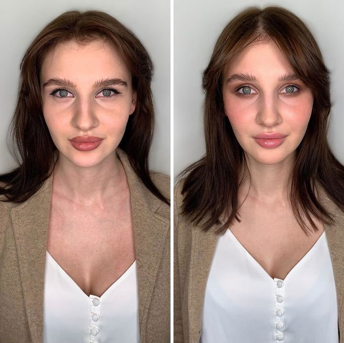 How Women Do Their Own Makeup Vs. How A Professional Does It (29 Pics) How Women Do Their Own Makeup Vs. How A Professional Does It (29 Pics)