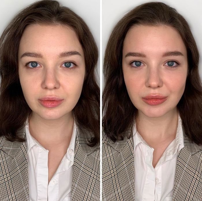 How Women Do Their Own Makeup Vs. How A Professional Does It (29 Pics) How Women Do Their Own Makeup Vs. How A Professional Does It (29 Pics)
