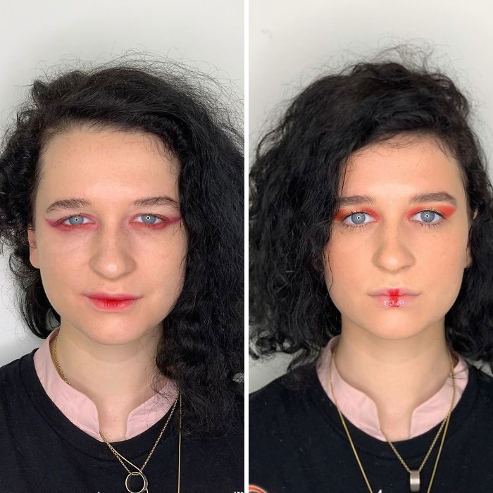 How Women Do Their Own Makeup Vs. How A Professional Does It (29 Pics) How Women Do Their Own Makeup Vs. How A Professional Does It (29 Pics)