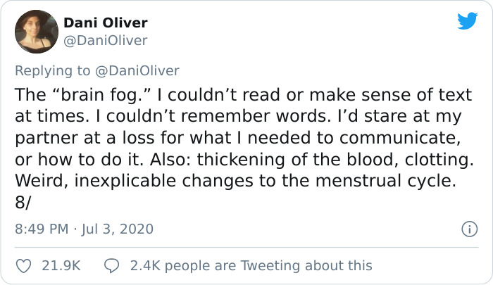 Woman Shares Her “Terrifying” Symptoms Of Coronavirus That The CDC Doesn’t Talk About, Says No One Wants To Live Through This Woman Shares Her “Terrifying” Symptoms Of Coronavirus That The CDC Doesn’t Talk About, Says No One Wants To Live Through This