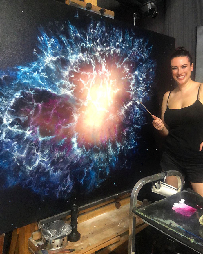 Artist Quits Desk Job To Create Mesmerizing Space Paintings, 4.5 Years Later, Her Portfolio Is Beautiful And Massive (39 Pics) Artist Quits Desk Job To Create Mesmerizing Space Paintings, 4.5 Years Later, Her Portfolio Is Beautiful And Massive (39 Pics)