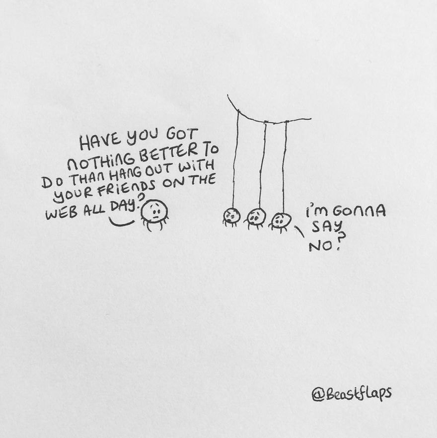 I Create Simple Doodles To Tell Short, Funny Stories (35 Pics)