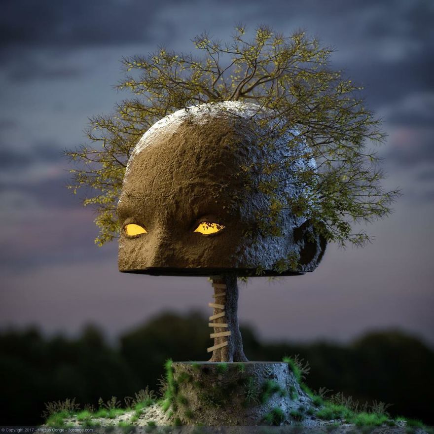 86 Bizarre Surrealistic 3D Human Sculptures By Marcus Conge 86 Bizarre Surrealistic 3D Human Sculptures By Marcus Conge