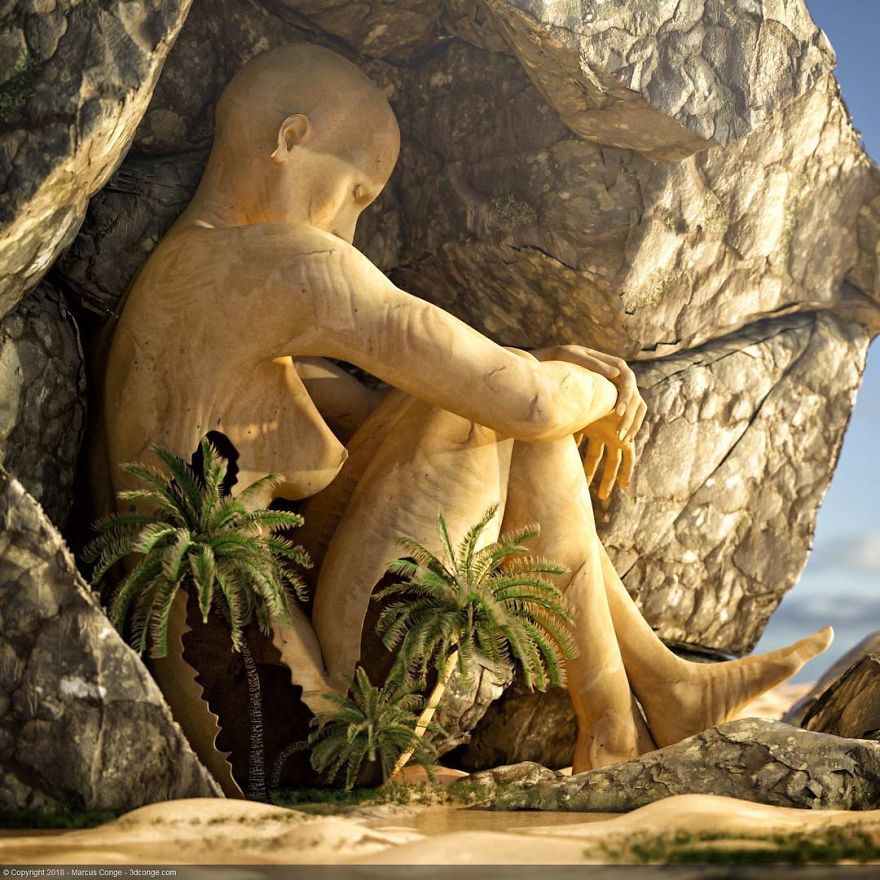 86 Bizarre Surrealistic 3D Human Sculptures By Marcus Conge 86 Bizarre Surrealistic 3D Human Sculptures By Marcus Conge