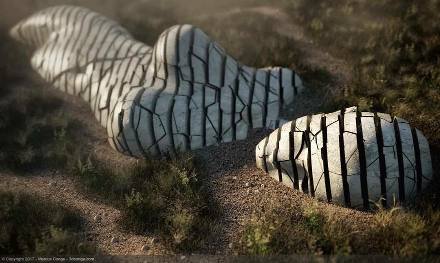 86 Bizarre Surrealistic 3D Human Sculptures By Marcus Conge 86 Bizarre Surrealistic 3D Human Sculptures By Marcus Conge