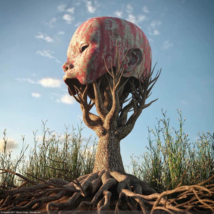 86 Bizarre Surrealistic 3D Human Sculptures By Marcus Conge 86 Bizarre Surrealistic 3D Human Sculptures By Marcus Conge