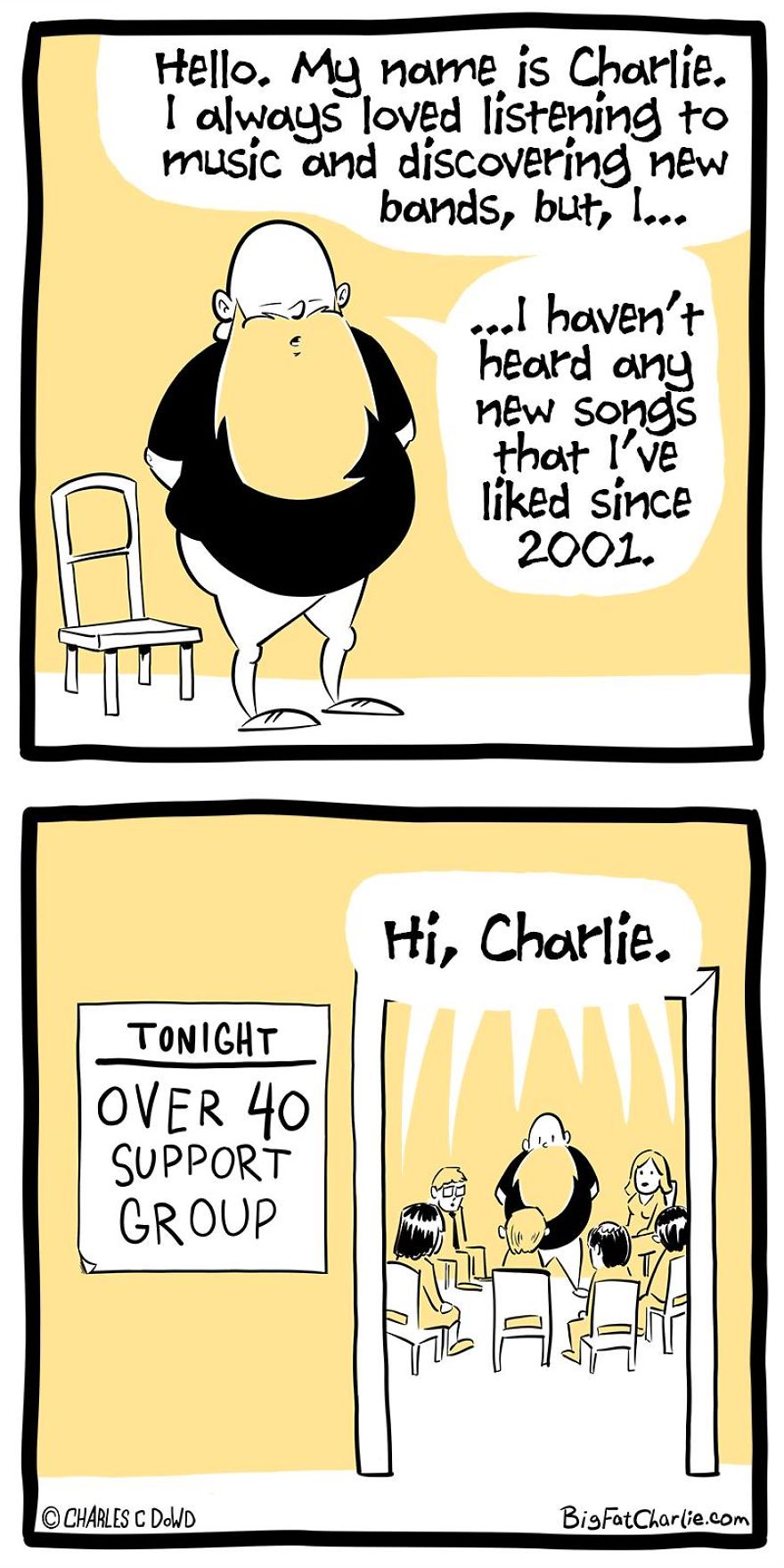 My 40 Fun Comics About My Daily Struggles As A Fat Man