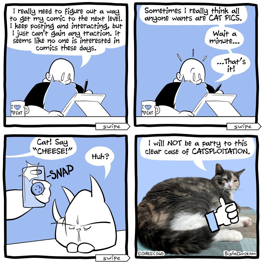 My 40 Fun Comics About My Daily Struggles As A Fat Man