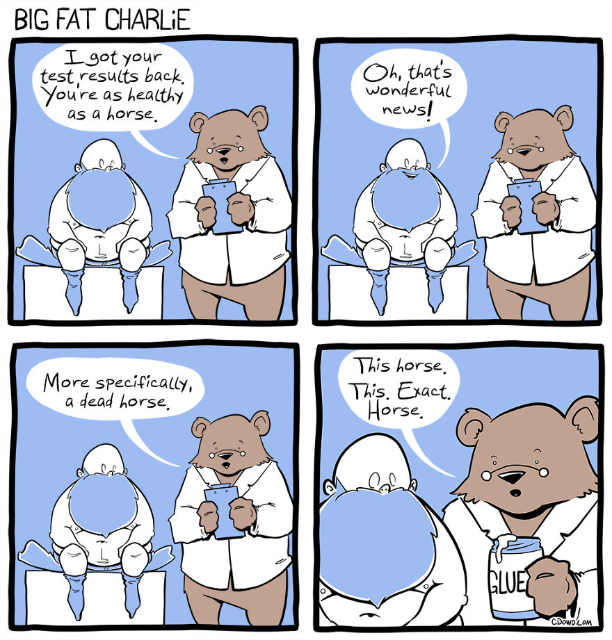 My 40 Fun Comics About My Daily Struggles As A Fat Man