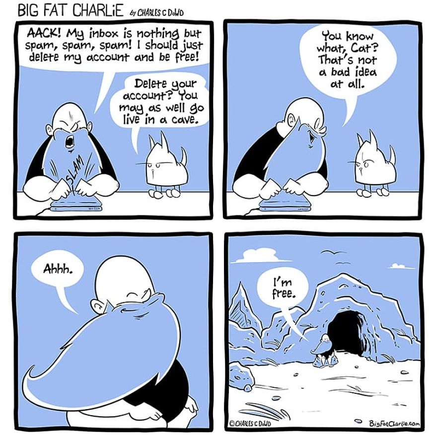 My 40 Fun Comics About My Daily Struggles As A Fat Man