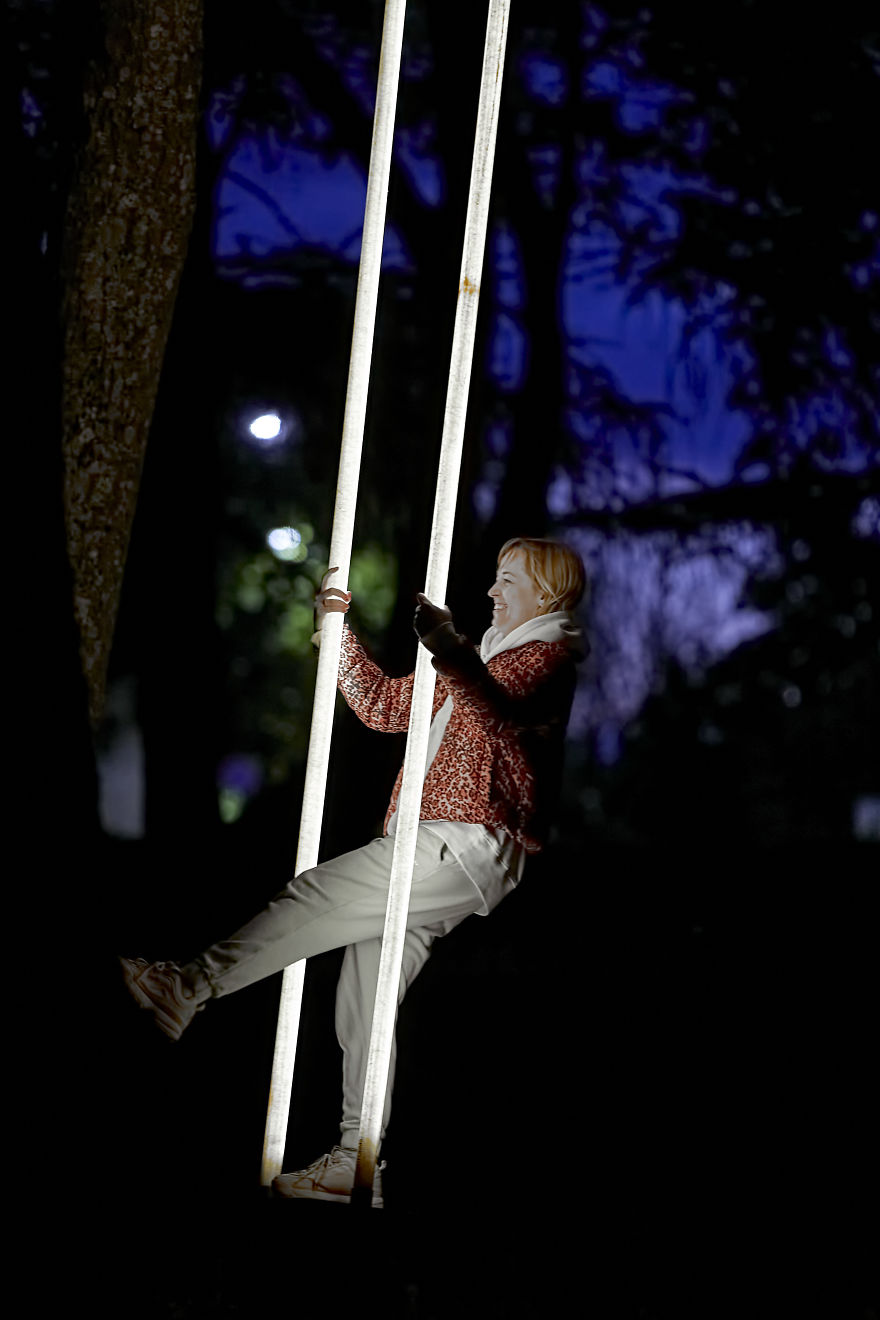 We Photographed The Swing Park Installed In Trakai, Lithuania We Photographed The Swing Park Installed In Trakai, Lithuania