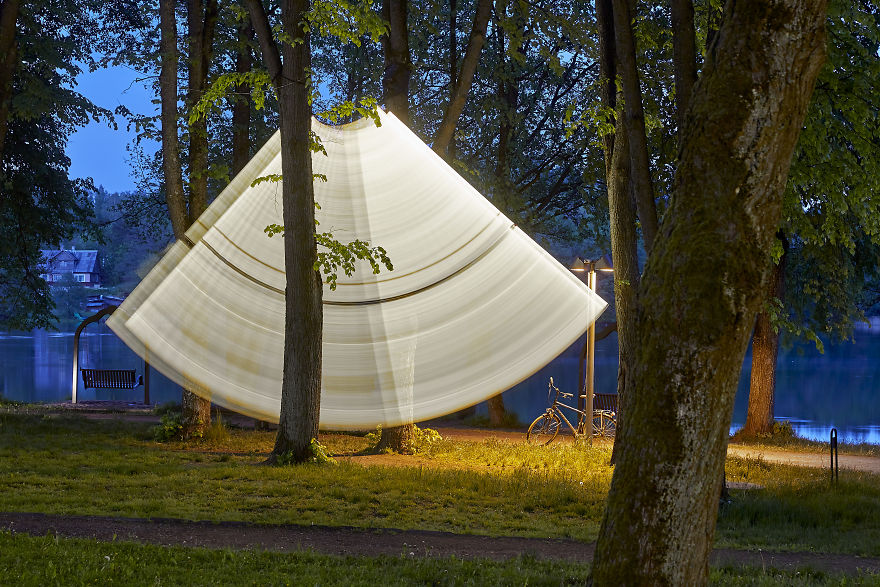 We Photographed The Swing Park Installed In Trakai, Lithuania We Photographed The Swing Park Installed In Trakai, Lithuania