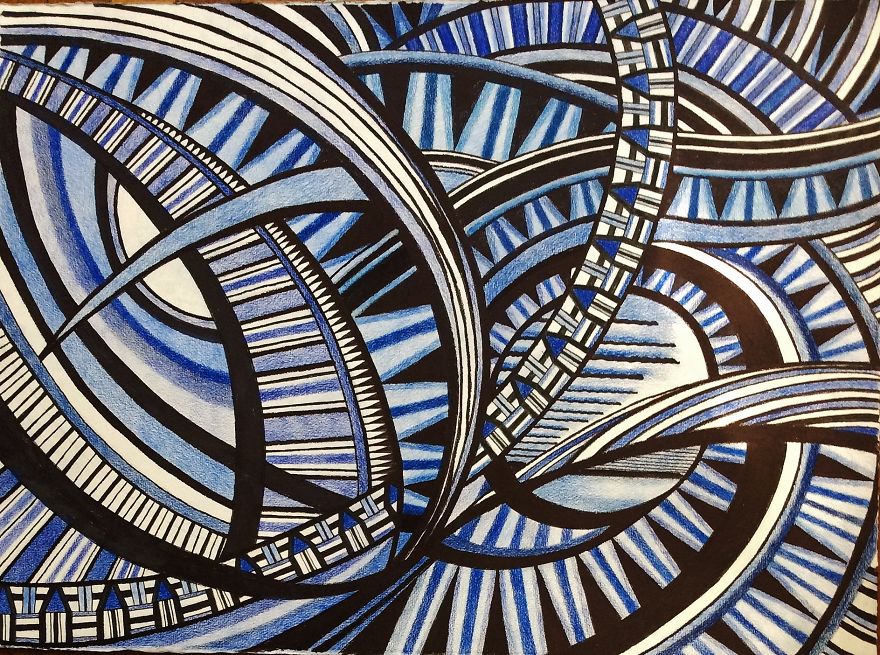 I Create Patterns Of Using Geometrical Shapes