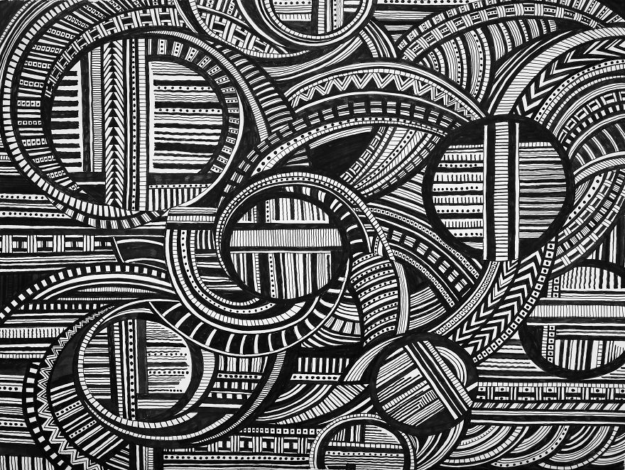 I Create Patterns Of Using Geometrical Shapes