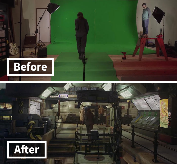 Filmmaker Showcases The Power Of Green Screens By Comparing The Behind-The-Scenes And The Final Cut Of His Series Filmmaker Showcases The Power Of Green Screens By Comparing The Behind-The-Scenes And The Final Cut Of His Series