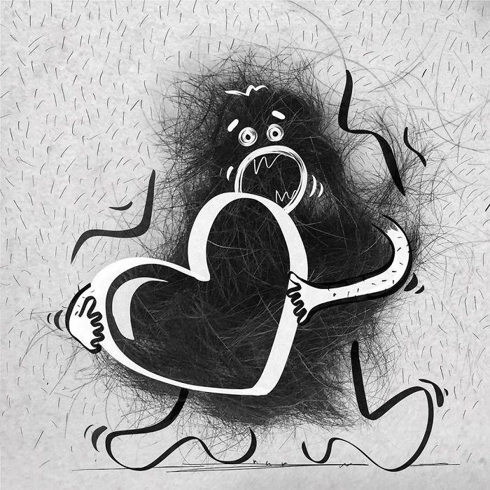 My Literally “Hairy” Illustrations About Quarantine Struggles (34 Pics) My Literally “Hairy” Illustrations About Quarantine Struggles (34 Pics)