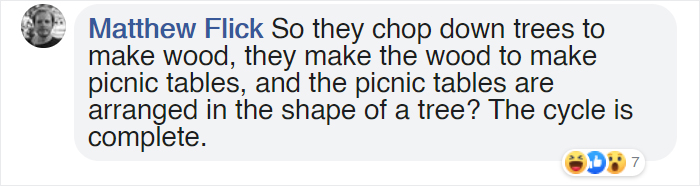 This Mesmerizing Picnic Table Looks Like A Massive Branching Tree This Mesmerizing Picnic Table Looks Like A Massive Branching Tree