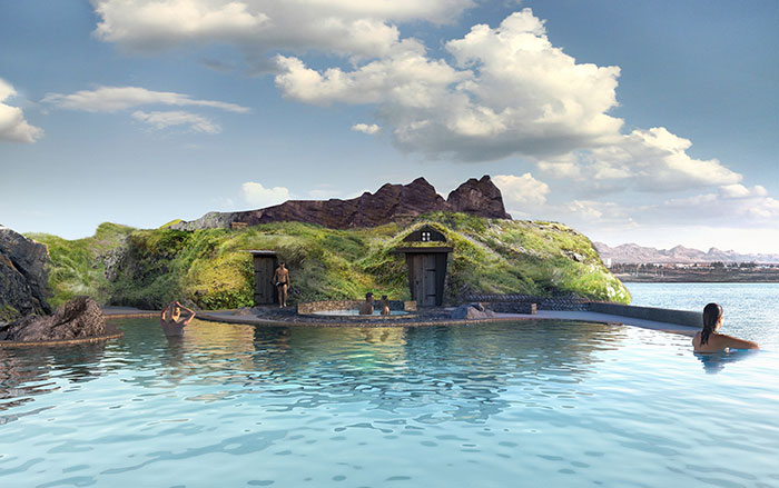 Next Year Iceland Is Opening This Luxurious Lagoon With A Swim-Up Bar And An Incredible View