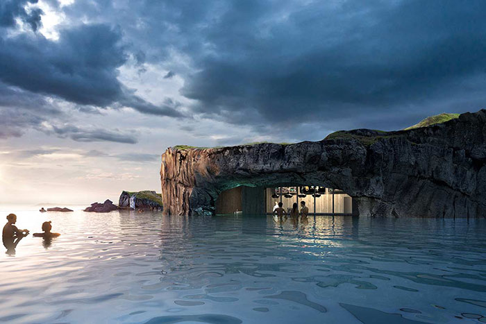 Next Year Iceland Is Opening This Luxurious Lagoon With A Swim-Up Bar And An Incredible View