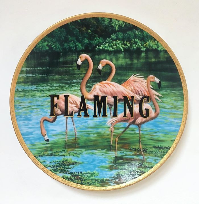 Thrifted Vintage Plates Made Irreverent With Typography By Marie-Claude Marquis (62 Pics) Thrifted Vintage Plates Made Irreverent With Typography By Marie-Claude Marquis (62 Pics)