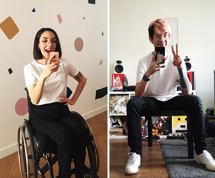 Couple Match On A Dating App And Spend The Lockdown Matching Outfits For Their First Date, And It Finally Happens Couple Match On A Dating App And Spend The Lockdown Matching Outfits For Their First Date, And It Finally Happens