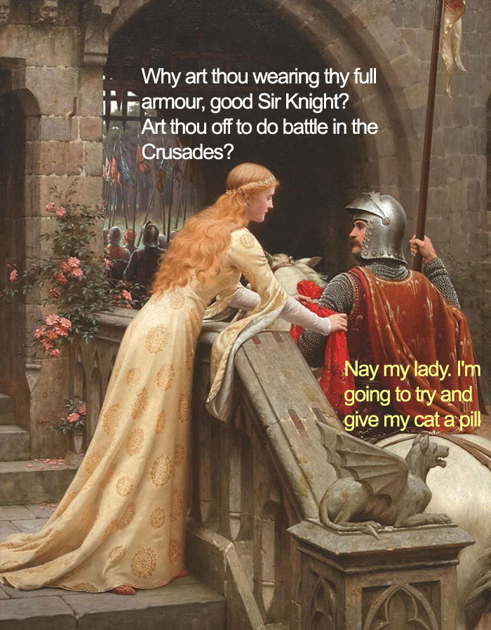 50 Classic Art Memes That Prove Nothing Has Changed In 100s Of Years (New Pics)