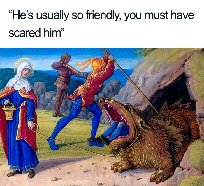 50 Classic Art Memes That Prove Nothing Has Changed In 100s Of Years (New Pics)