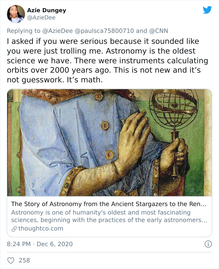 ‘Don’t Talk If You Didn’t Live In The Middle Ages’: Person Doesn’t Believe In Science, Gets Perfectly Shut Down ‘Don’t Talk If You Didn’t Live In The Middle Ages’: Person Doesn’t Believe In Science, Gets Perfectly Shut Down