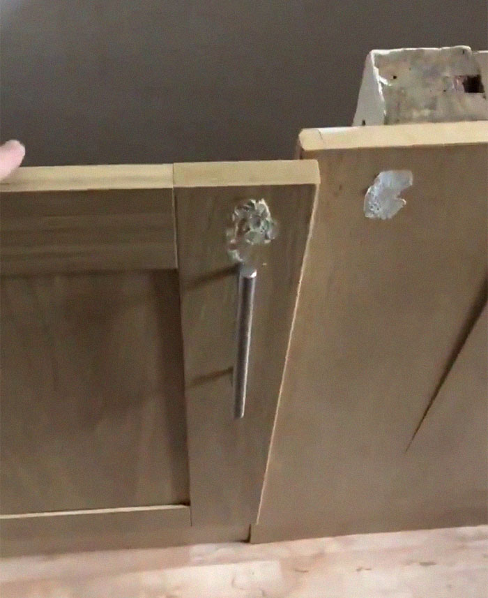 Man Finds A Secret Doorway With Stairs Hidden In Kitchen Cupboard During An Apartment Viewing And People Online Are Creeped Out Man Finds A Secret Doorway With Stairs Hidden In Kitchen Cupboard During An Apartment Viewing And People Online Are Creeped Out