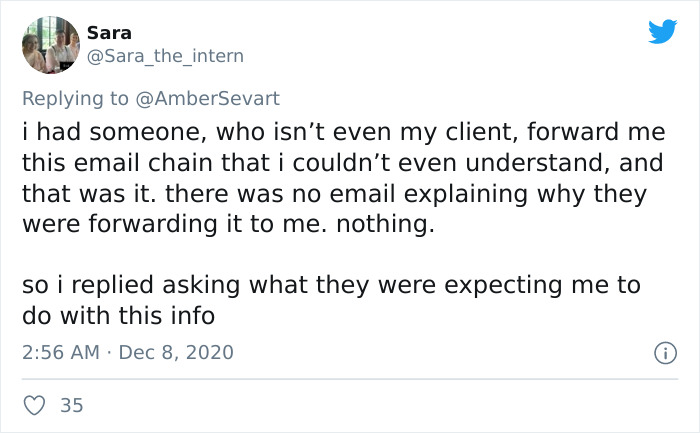 People Are Sharing The Worst Work Emails They’ve Gotten In This Infuriating Twitter Thread (30 Tweets) People Are Sharing The Worst Work Emails They’ve Gotten In This Infuriating Twitter Thread (30 Tweets)