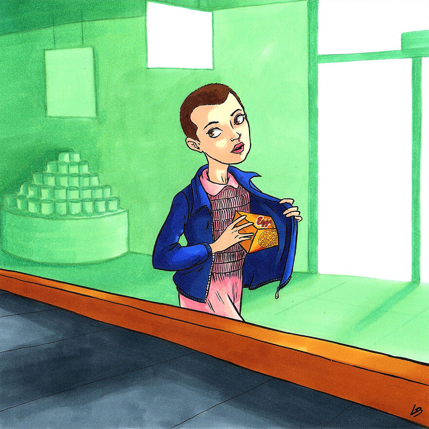 My 29 New Illustrations Show What Famous Characters Would Buy At The Supermarket