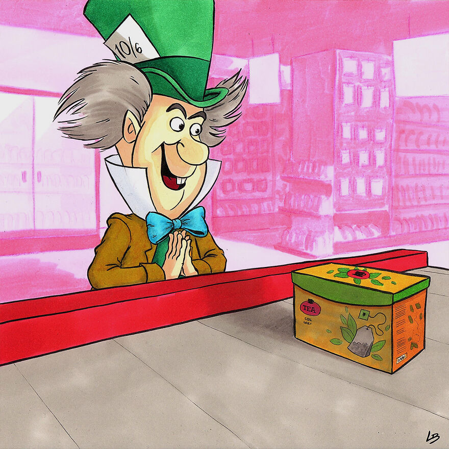 My 29 New Illustrations Show What Famous Characters Would Buy At The Supermarket