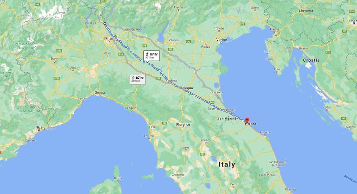 “I’m OK, Just A Bit Tired”: Italian Man Walks 450 Kilometers To Cool Off After Arguing With His Wife “I’m OK, Just A Bit Tired”: Italian Man Walks 450 Kilometers To Cool Off After Arguing With His Wife
