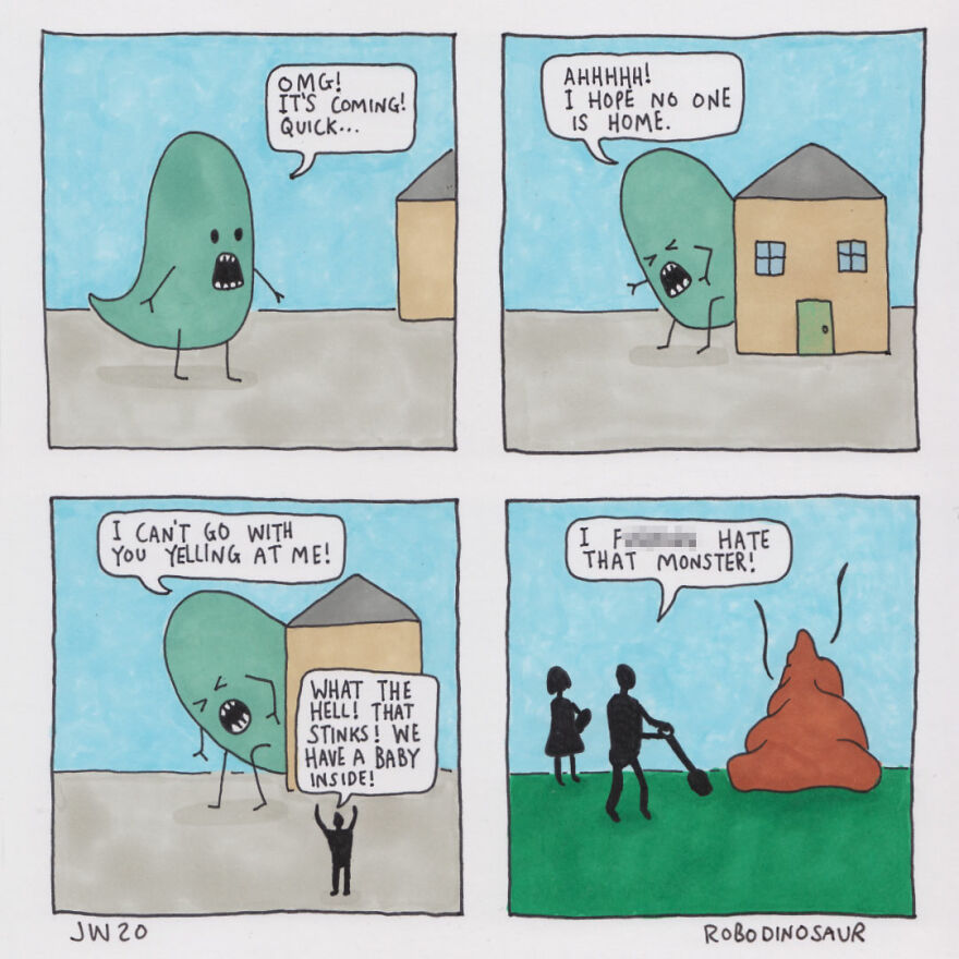 I Make Comics About A Misunderstood Monster That Nobody Likes, So He Sometimes Loses It (10 Pics) I Make Comics About A Misunderstood Monster That Nobody Likes, So He Sometimes Loses It (10 Pics)