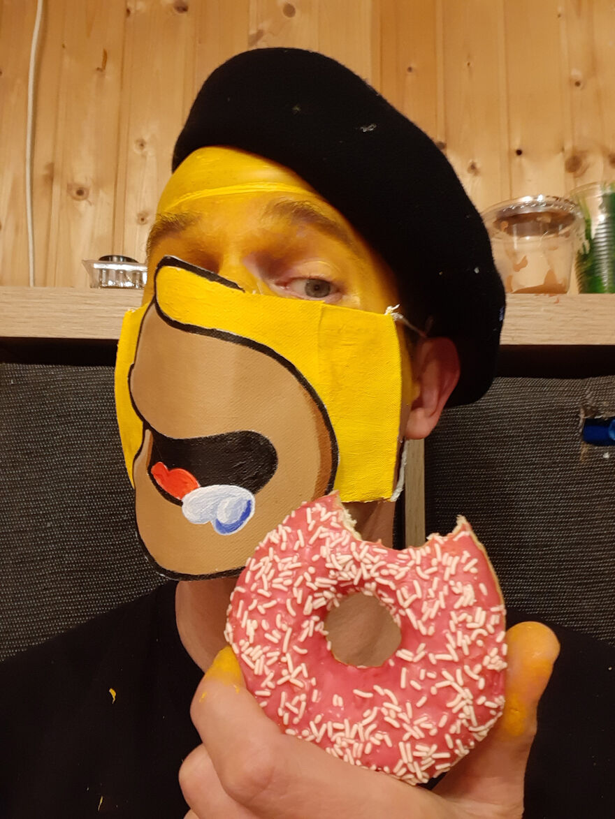 I’ve Made 100 Creative Masks For Each Day Of Lockdown, And Here Are My 30 Newest Ones I’ve Made 100 Creative Masks For Each Day Of Lockdown, And Here Are My 30 Newest Ones