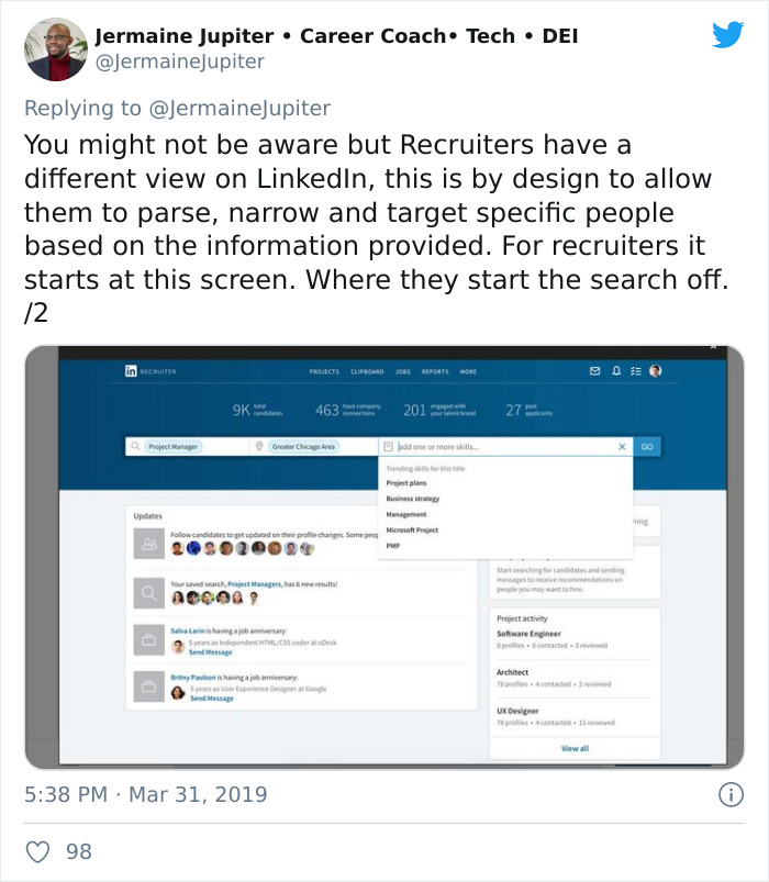 Guy Jokes About How He “Applied” To 547 Jobs And Was “Rejected” From All Of Them, But One Man Shared Some Useful Advice On LinkedIn Profiles Guy Jokes About How He “Applied” To 547 Jobs And Was “Rejected” From All Of Them, But One Man Shared Some Useful Advice On LinkedIn Profiles