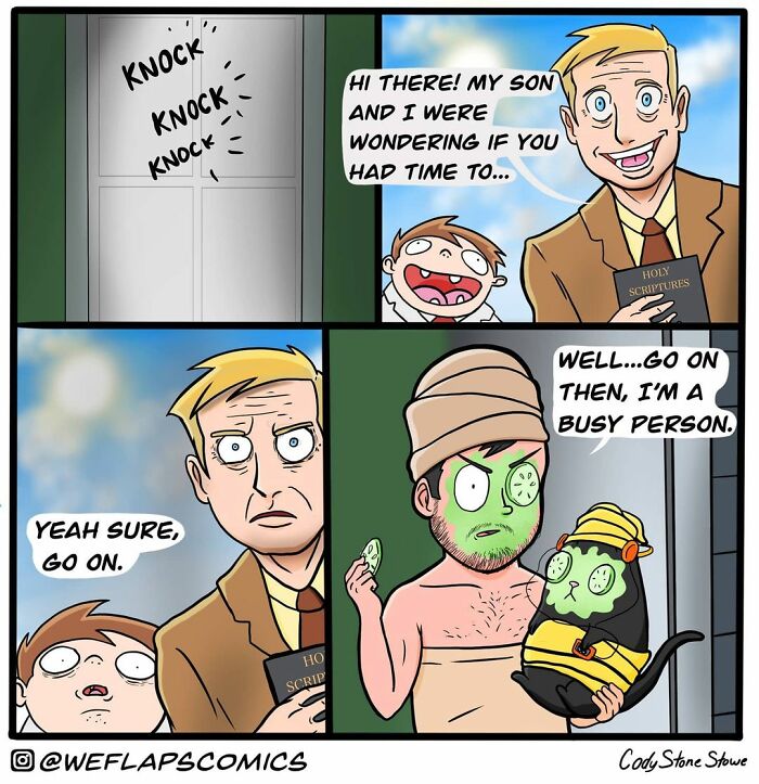 35 Comics That Show What Living With A Cat Is Really Like (New Pics)