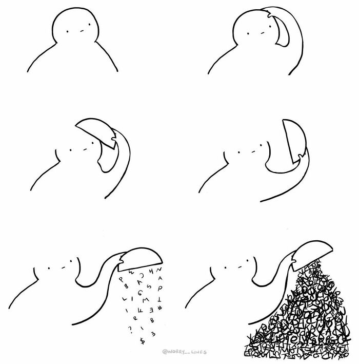 30 Minimalistic Illustrations That Tackle Mental Health By “Worry Lines” 30 Minimalistic Illustrations That Tackle Mental Health By “Worry Lines”