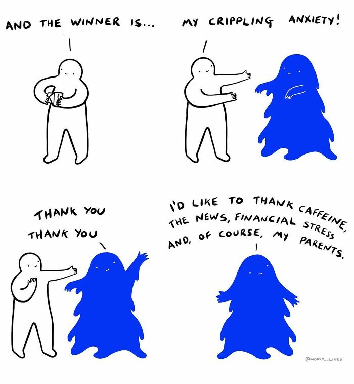 30 Minimalistic Illustrations That Tackle Mental Health By “Worry Lines” 30 Minimalistic Illustrations That Tackle Mental Health By “Worry Lines”