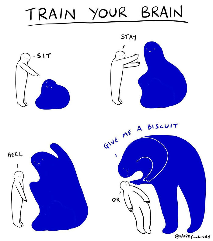 30 Minimalistic Illustrations That Tackle Mental Health By “Worry Lines” 30 Minimalistic Illustrations That Tackle Mental Health By “Worry Lines”