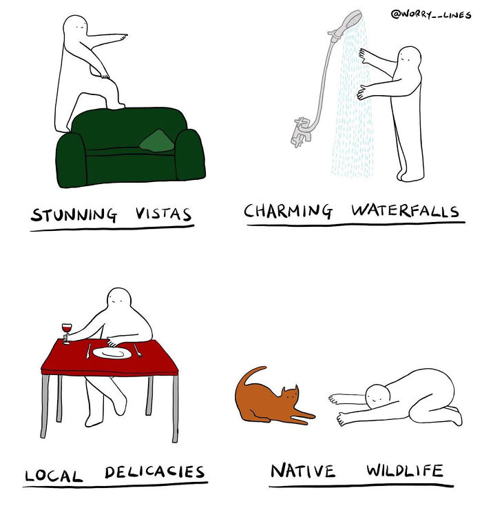 30 Minimalistic Illustrations That Tackle Mental Health By “Worry Lines” 30 Minimalistic Illustrations That Tackle Mental Health By “Worry Lines”