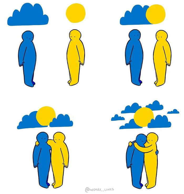 30 Minimalistic Illustrations That Tackle Mental Health By “Worry Lines” 30 Minimalistic Illustrations That Tackle Mental Health By “Worry Lines”